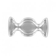 Cymbal ™ DQ metall Connector Dialiskari für Ginko Perlen - Antik Silber
